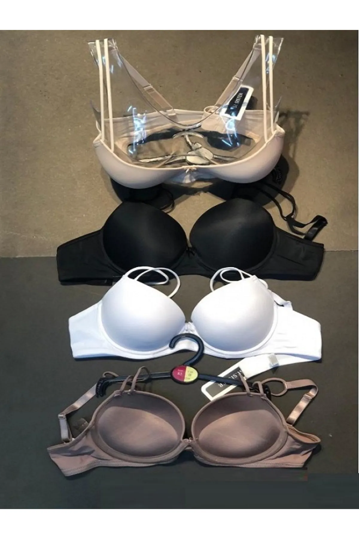 4 Adet Tam Dolgulu Karışık Renk Kadın Sütyen ASORTİ-80 4 Adet Tam Dolgulu Karışık Renk Kadın Sütyen ASORTİ-80