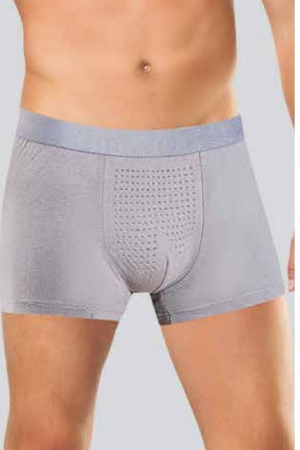 5 Adet Düz Renk Likralı Bambu Erkek Boxer %96 Bambu %4 Likra