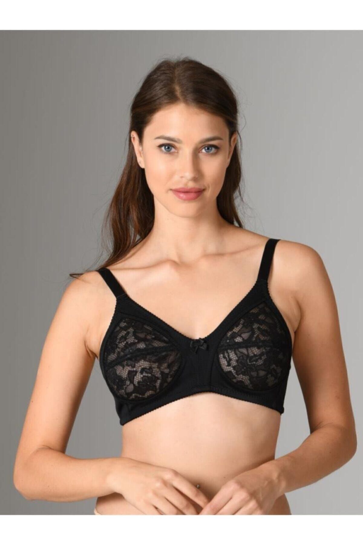 Dantelli Toparlayıcı Sütyen 352 SİYAH-110