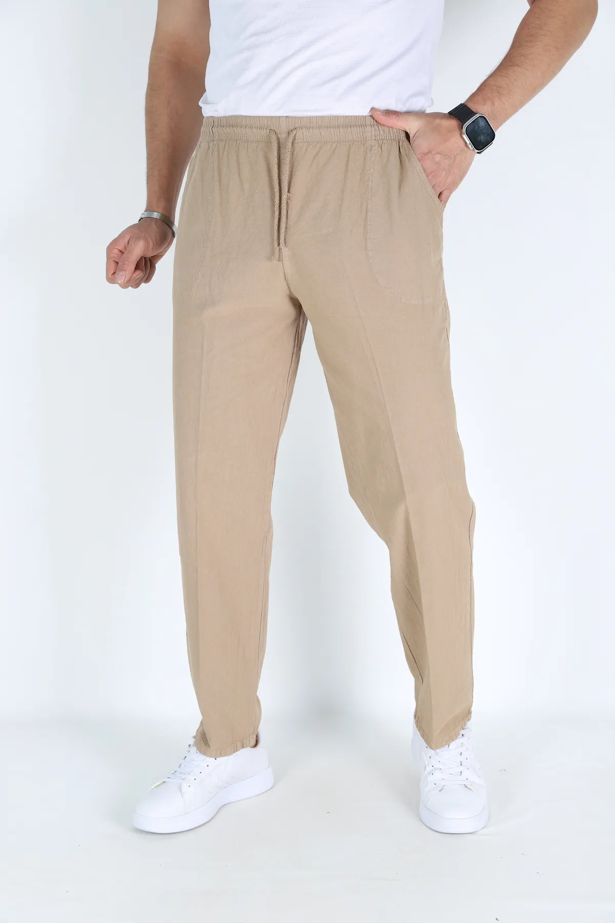 Erkek Hambez Lastikli Rahat Kalıp Pamuk Eşofman Alt Pantalon TOPRAK-XL Erkek Hambez Lastikli Rahat Kalıp Pamuk Eşofman Alt Pantalon TOPRAK-XL