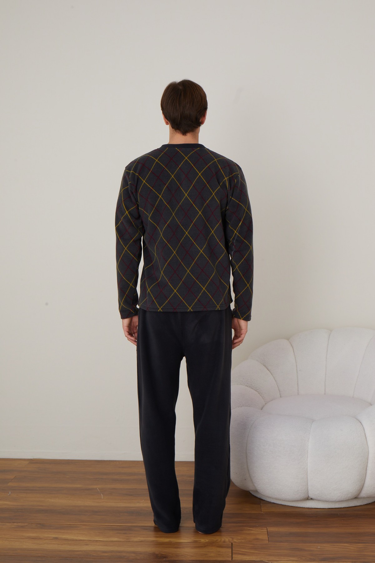 Erkek Uzun Kollu Polar Kışlık Sıcak Tutan Pijama Takımı YENİ SEZON ANTRASİT-M Erkek Uzun Kollu Polar Kışlık Sıcak Tutan Pijama Takımı YENİ SEZON ANTRASİT-M