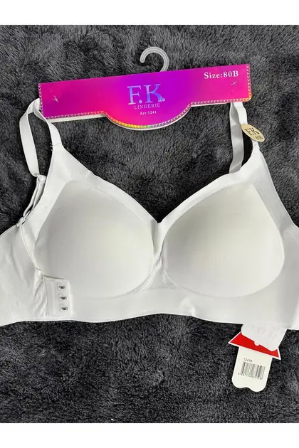 FK DİKİŞSİZ LAZER KESİM HAYALET SÜTYEN BEYAZ-75