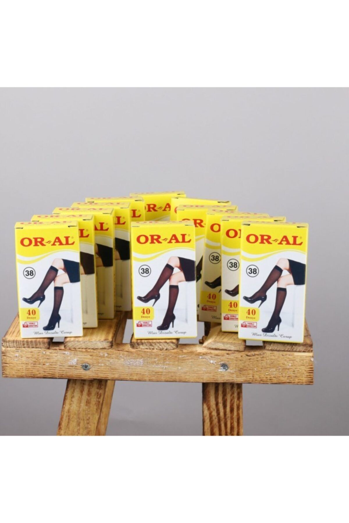 Oral 40 Den Mus Dizaltı Çorap 12li TEN-Standart