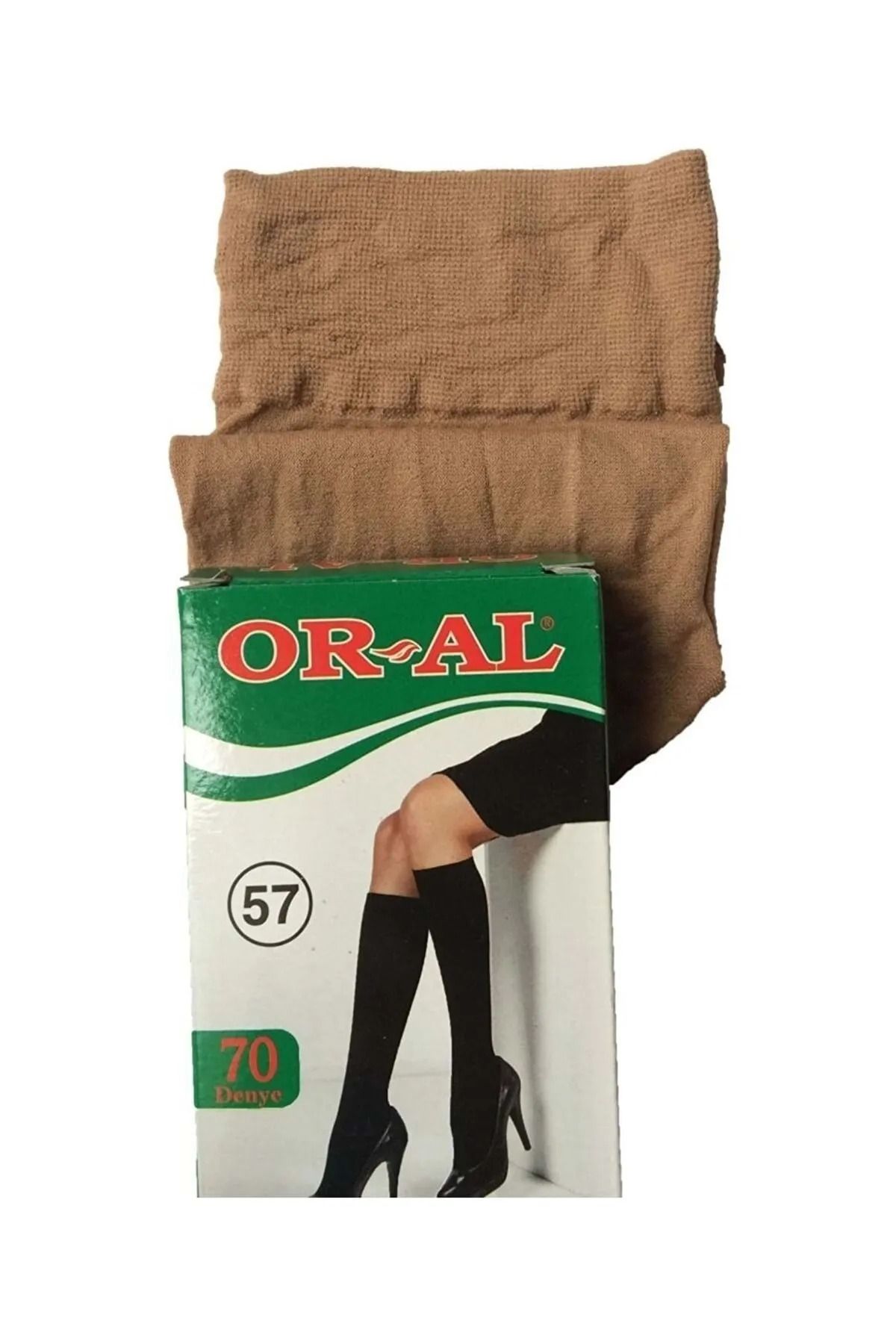 ORAL YEŞİL KUTU 70 DEN DİZALTI 12'Lİ SİYAH-Standart