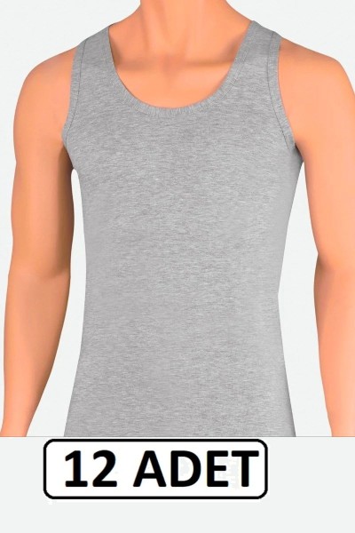 Başaran Yıldız %100 Pamuk Ekonomik Erkek Askılı Atlet 12 ADET GRİ-L