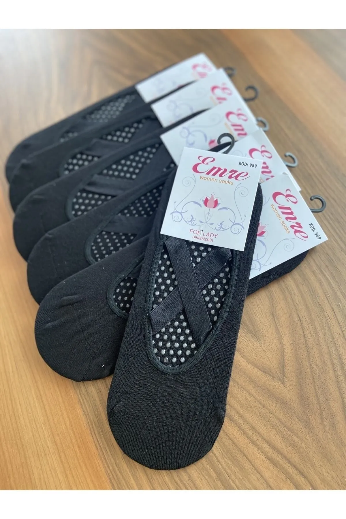 Emre 6’lı Plates Kaydırmaz Çorap Pilates Corabı SİYAH-35-40 SİYAH-35-40