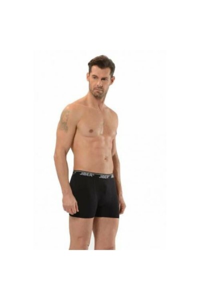 Erkek 3 Adet Gri Likralı Stretch Boxer 156 SİYAH-M
