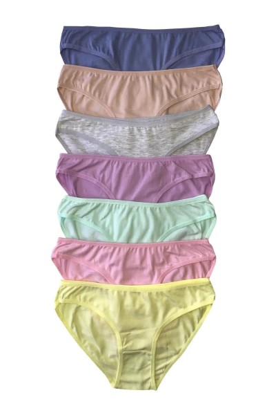 Kadın 7'li Bikini Külot PEMBE-M