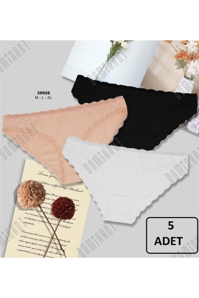 Kadın5'li Güpürlü Kadın Asorti Bikini ASORTİ-M