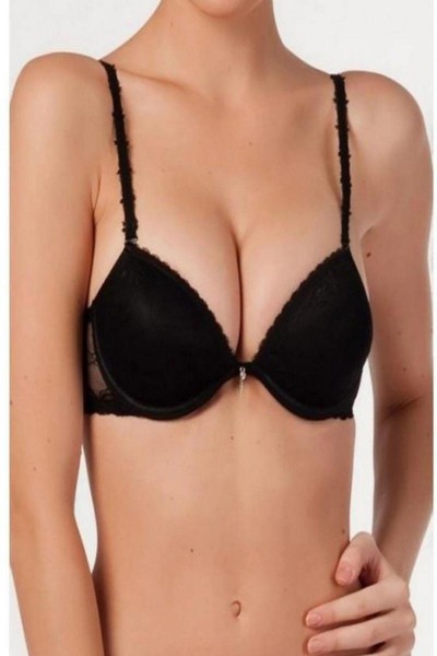 Le Jardin 7004 Dantel Push-up Sütyen SİYAH-85