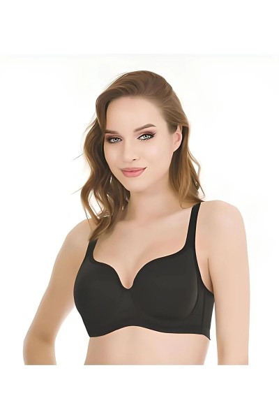 Le Jardin 9720 C Cup Toparlayıcı Telli Ultra Soft Sütyen SİYAH-90C